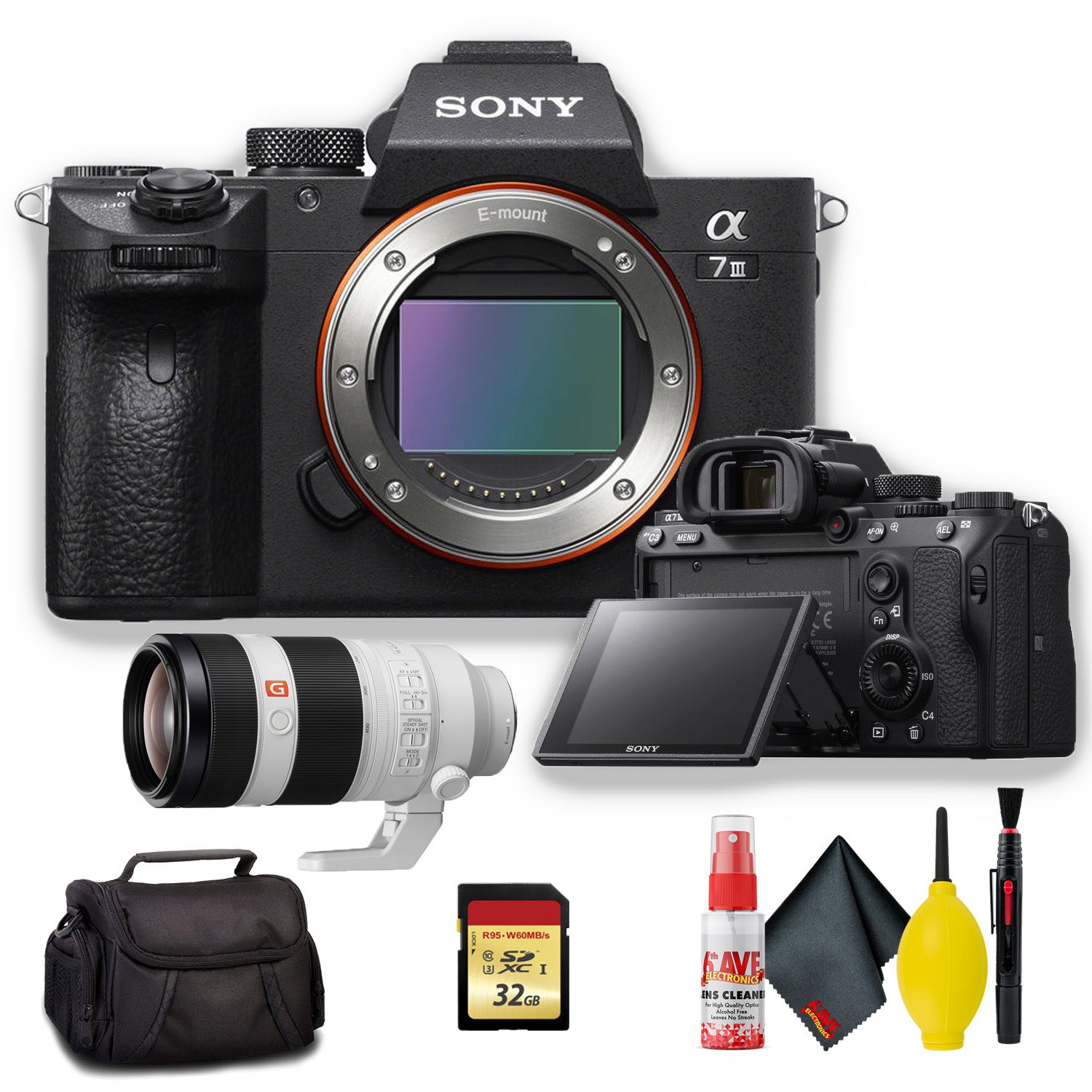 Sony Alpha a7 III Mirrorless Digital Camera with 100-400mm f/4.5-5.6 Lens - Kit
