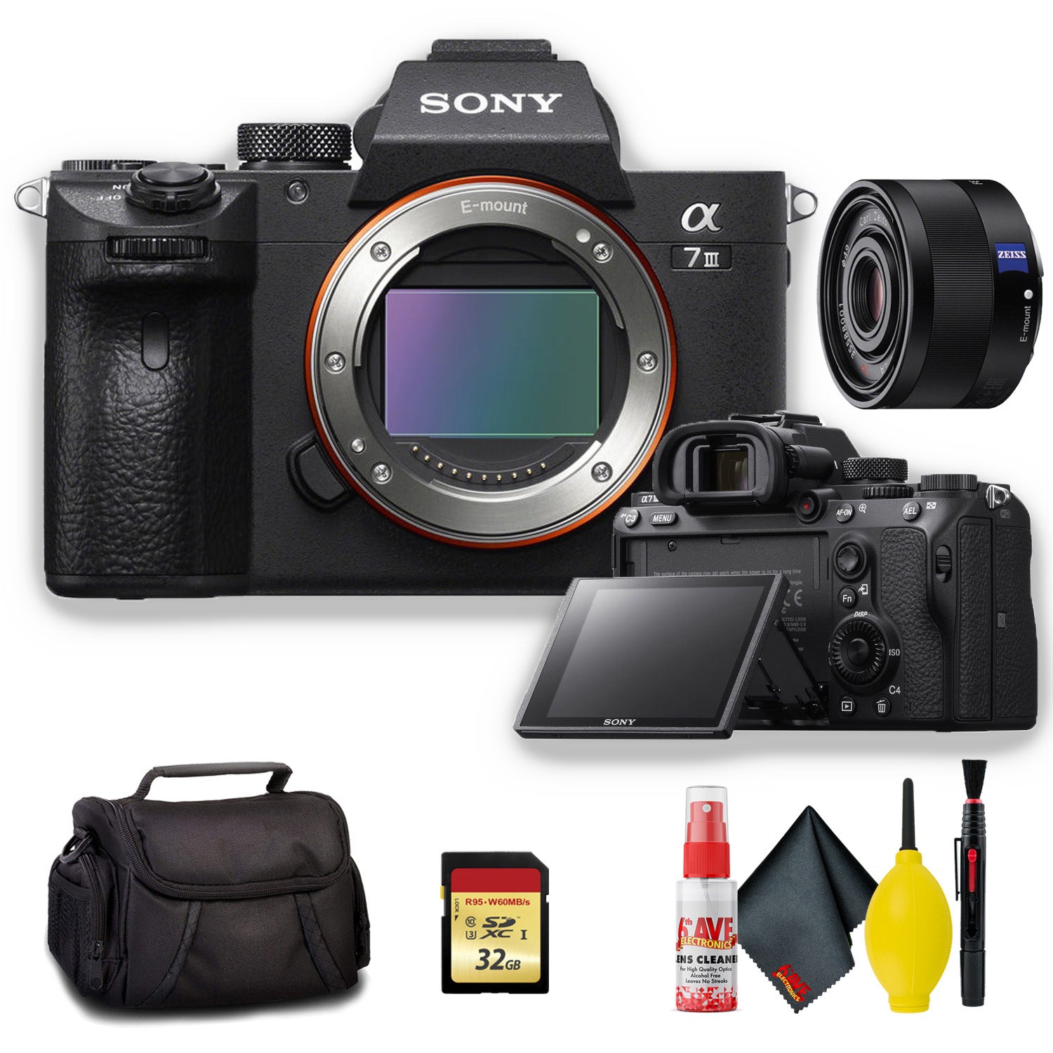 Sony Alpha a7 III Mirrorless Digital Camera with 35mm f/2.8 Lens - Kit