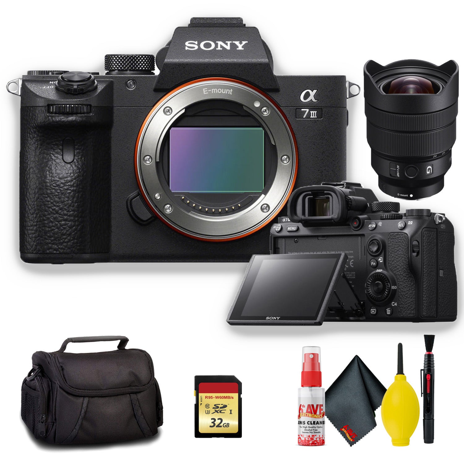 Sony Alpha a7 III Mirrorless Digital Camera with 12-24mm f/4 Lens - Kit
