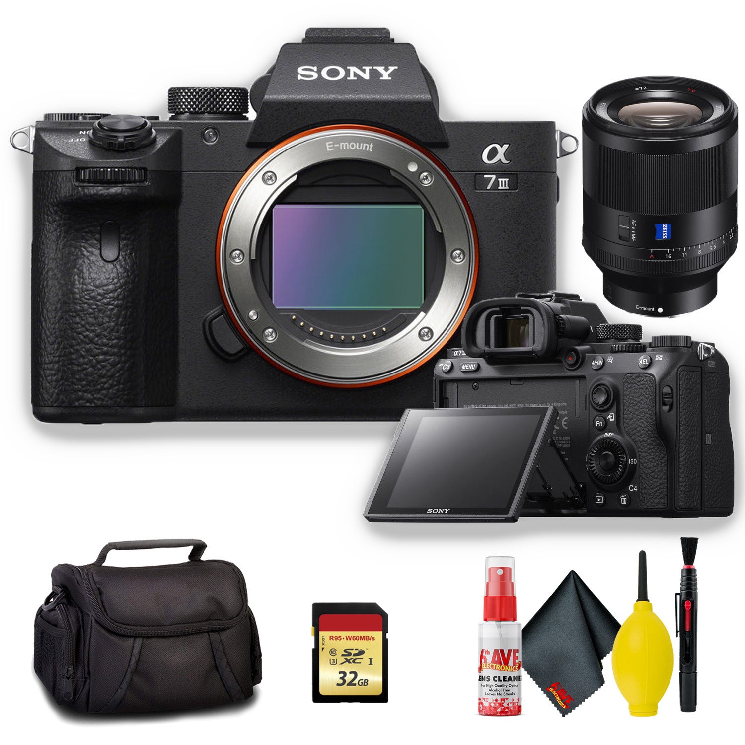 Sony Alpha a7 III Mirrorless Digital Camera with 50mm f/1.4 Lens - Kit
