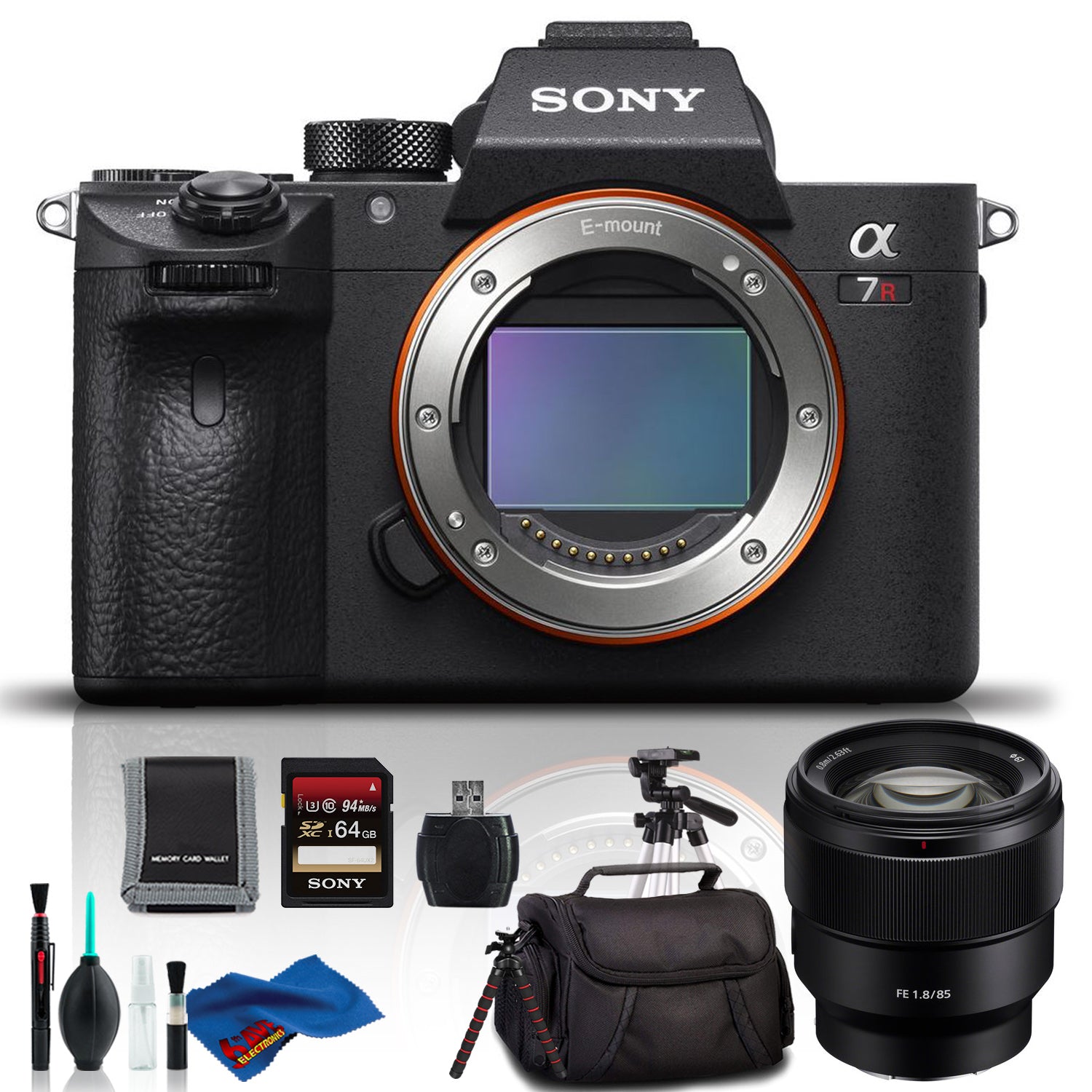 Sony Alpha a7R III Mirrorless Digital Camera with 85mm Lens - Deluxe Kit