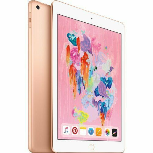 Apple 9.7" iPad Wi-Fi + Cellular 128GB 4G LTE 2018 Model Gold