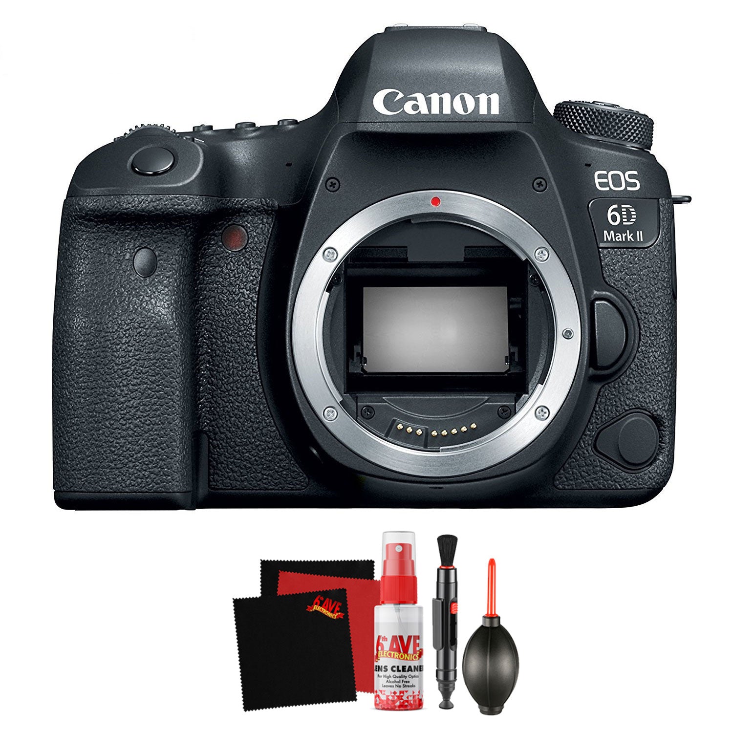 Canon EOS 6D Mark II Digital SLR Camera Body with Cleaning Kit