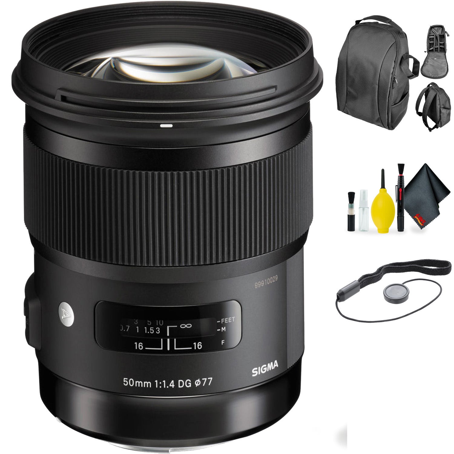 Sigma 50mm f/1.4 DG HSM Art Lens for Nikon + Deluxe Lens Cleaning Kit Bundle