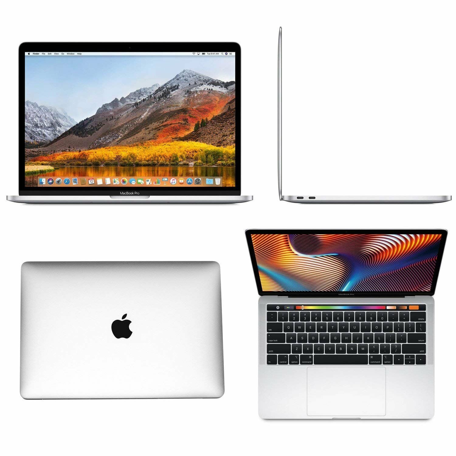 Apple 15.4" MacBook Pro with Touch Bar 2018 - Silver - 2.6 Ghz CPU - 16 GB RAM - 512 GB SSD Accessory Kit