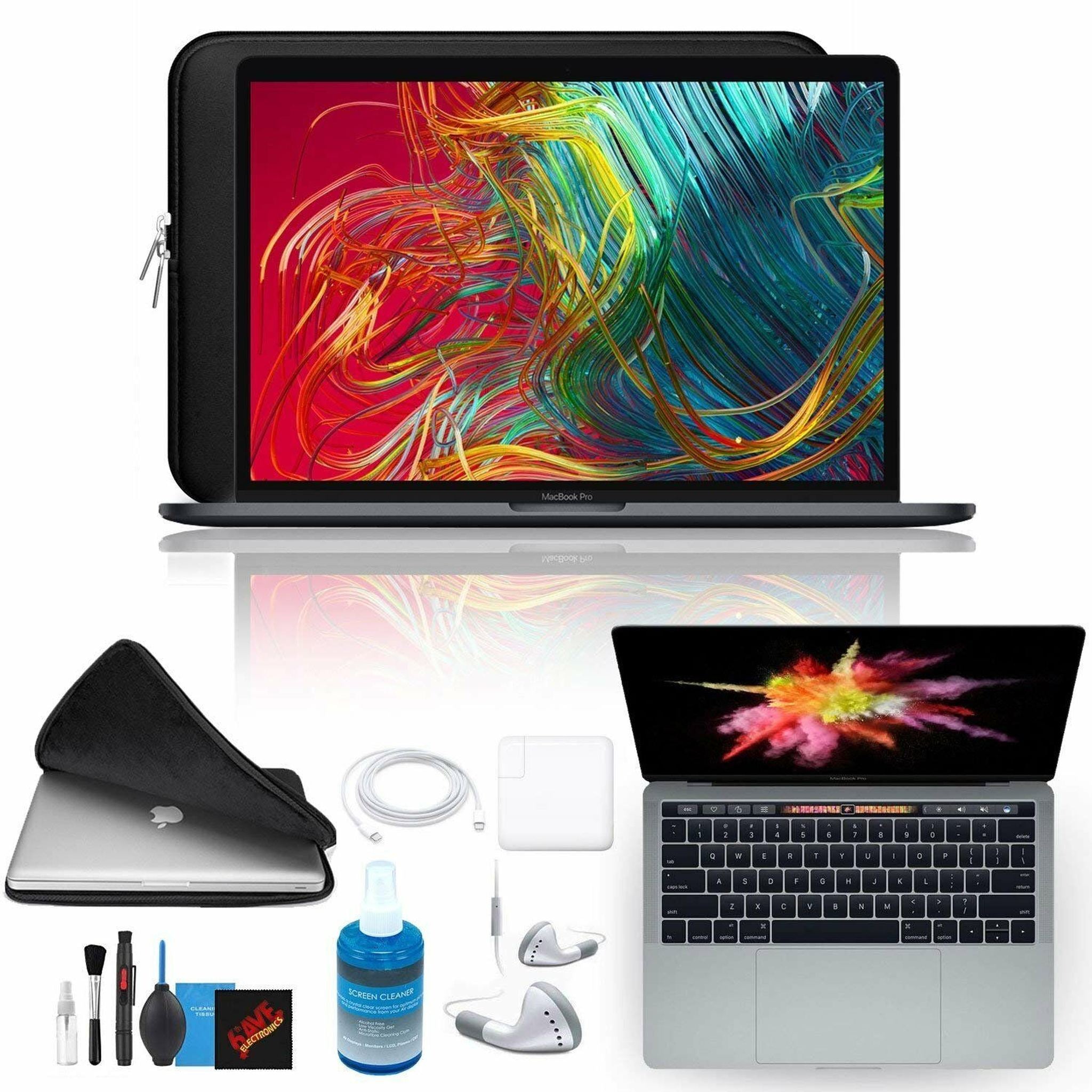 Apple 13.3" MacBook Pro 2018 - Space Gray - 2.3 Ghz CPU - 8 GB RAM - 256 GB SSD Accessory Kit