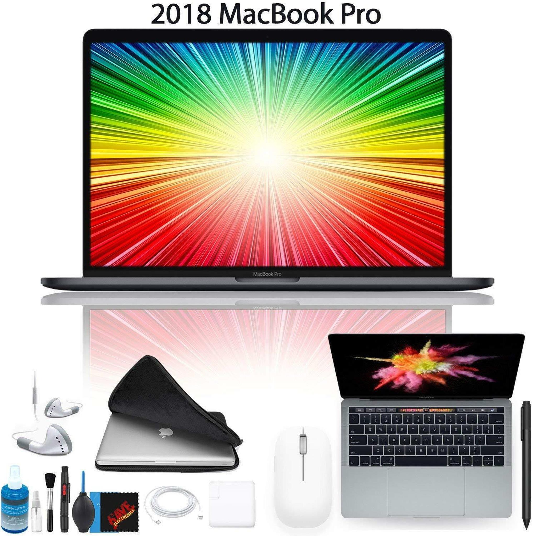 Apple 13.3" MacBook Pro 2018 - Space Gray - 2.3 Ghz CPU - 8 GB RAM - 256 GB SSD - Latest Model
