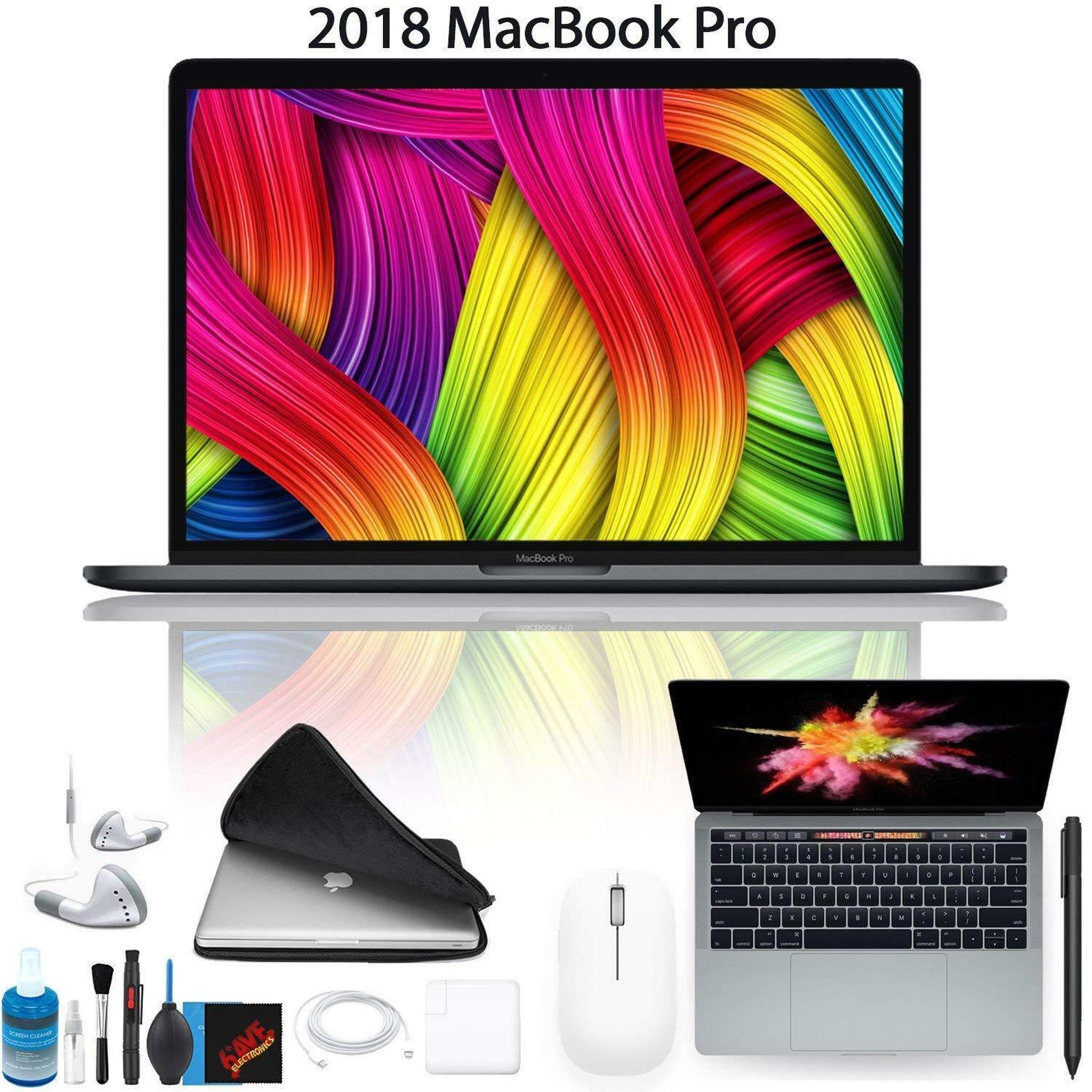 Apple 13.3" MacBook Pro 2018 - Space Gray - 2.3 Ghz CPU - 8 GB RAM - 512 GB SSD - Newest Model