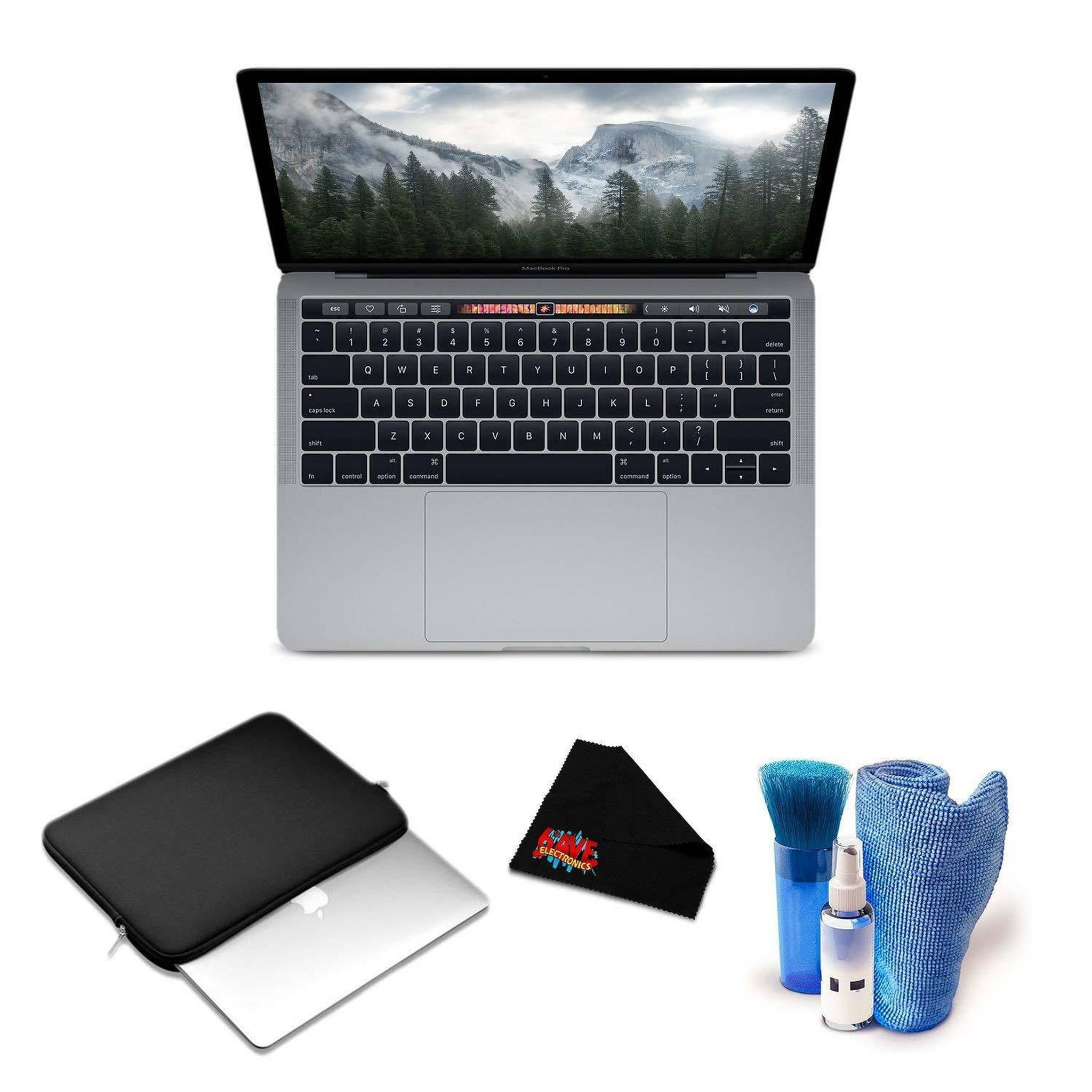 Apple 13.3" MacBook Pro Mid 2018, Space Gray with Padded Case and Accessories