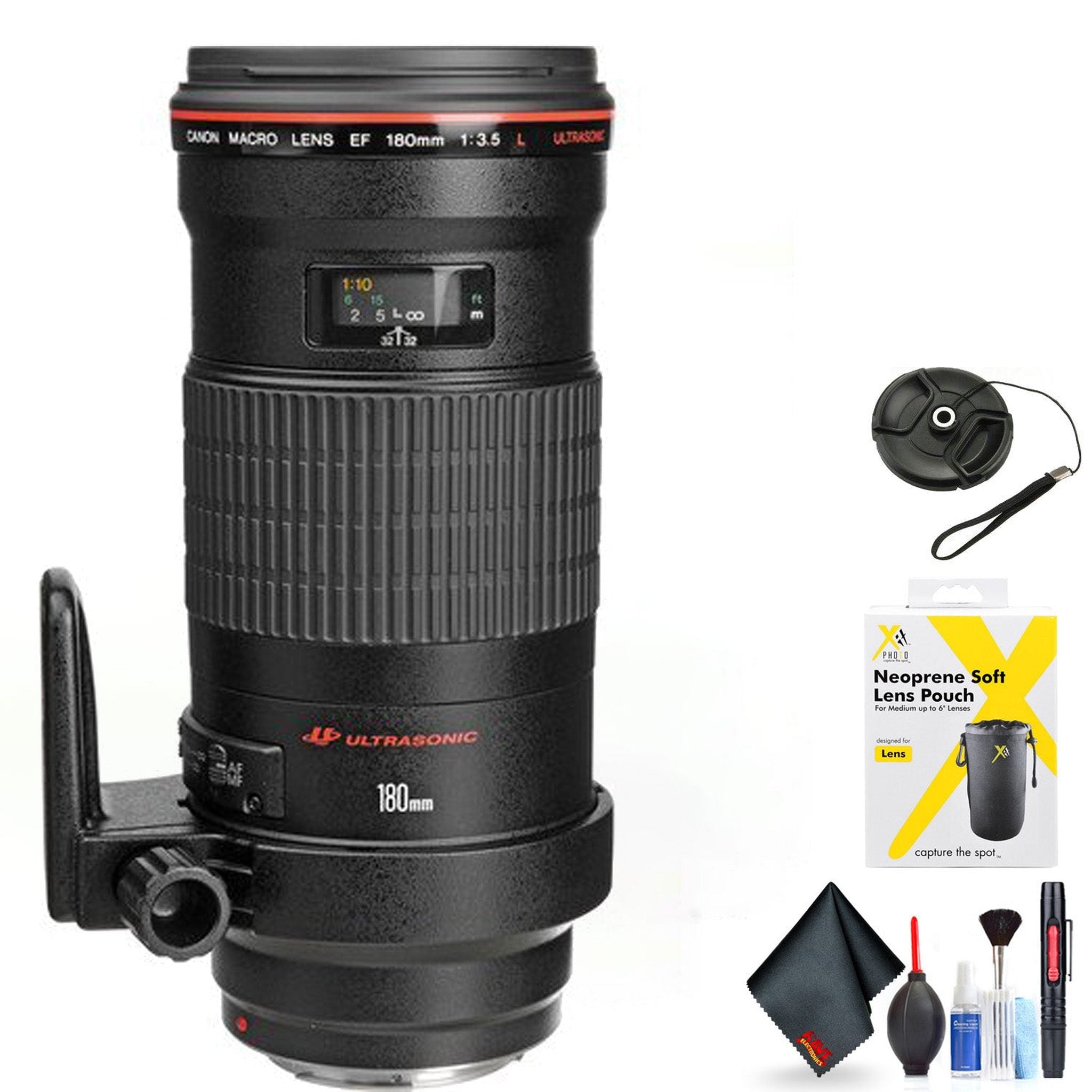 Canon EF 180mm f/3.5L Macro USM Lens for Canon EF Mount + Accessories International Model with 2 Year Warranty - Used Canon