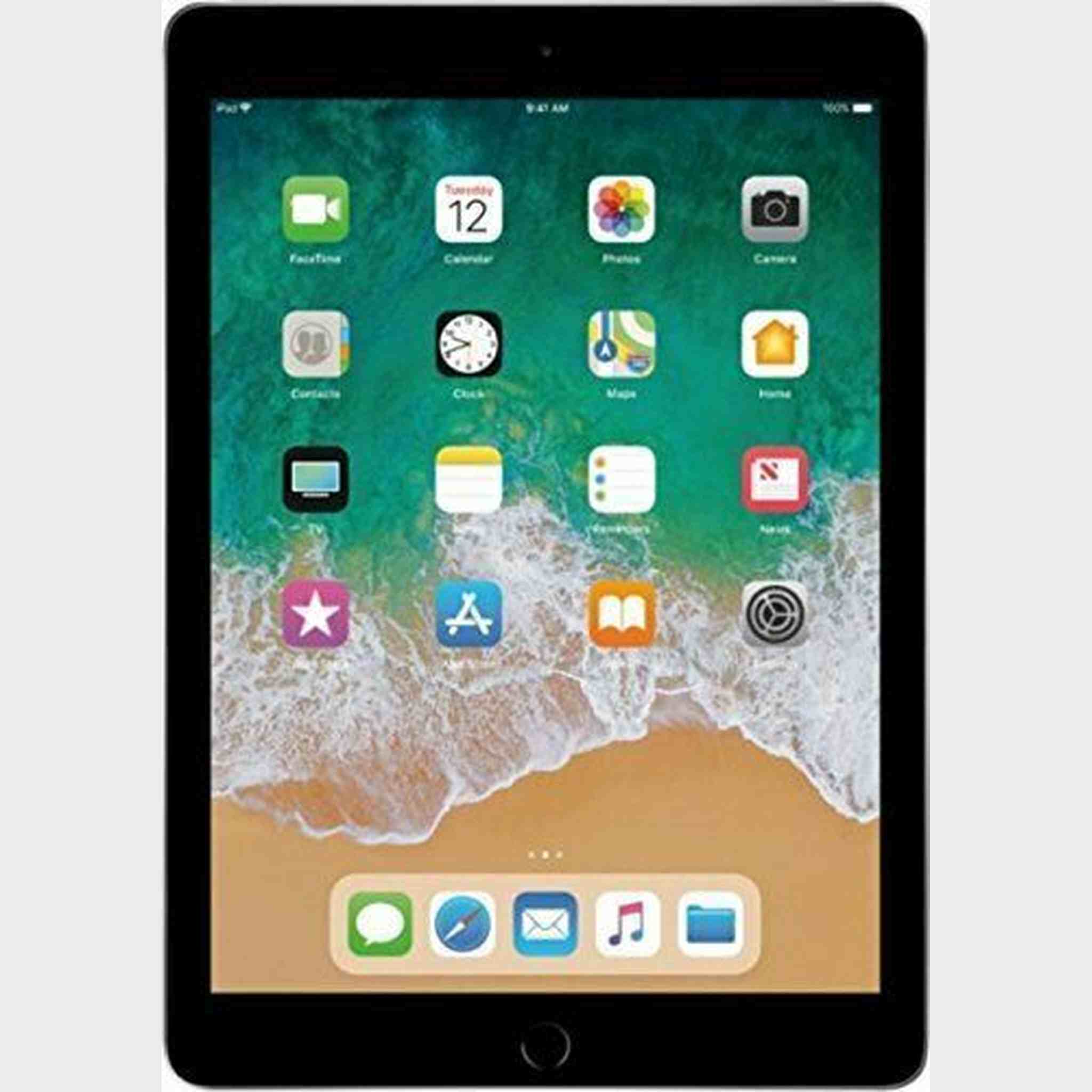 Apple 9.7 inch iPad Early 2018 Version, 32GB, Wi-Fi Only, Space Gray MR7F2LL/A - Standard Bundle w/Apple Airpods Apple