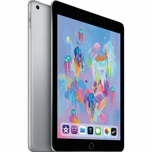 Apple 9.7 inch iPad Early 2018 Version, 32GB, Wi-Fi Only, Space Gray MR7F2LL/A - Standard Bundle w/Apple Airpods