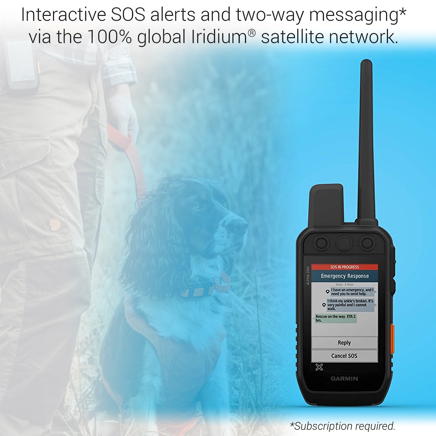 Garmin Alpha 200i Dog Tracking Handheld 010-02230-50 with USB Adapter + More