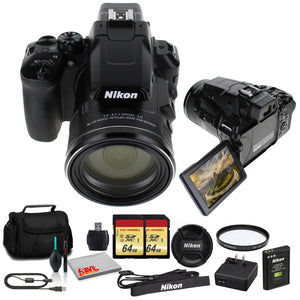 Nikon COOLPIX P950 Camera 26532 - Kit with 2x 64GB Memory International Model Bundle