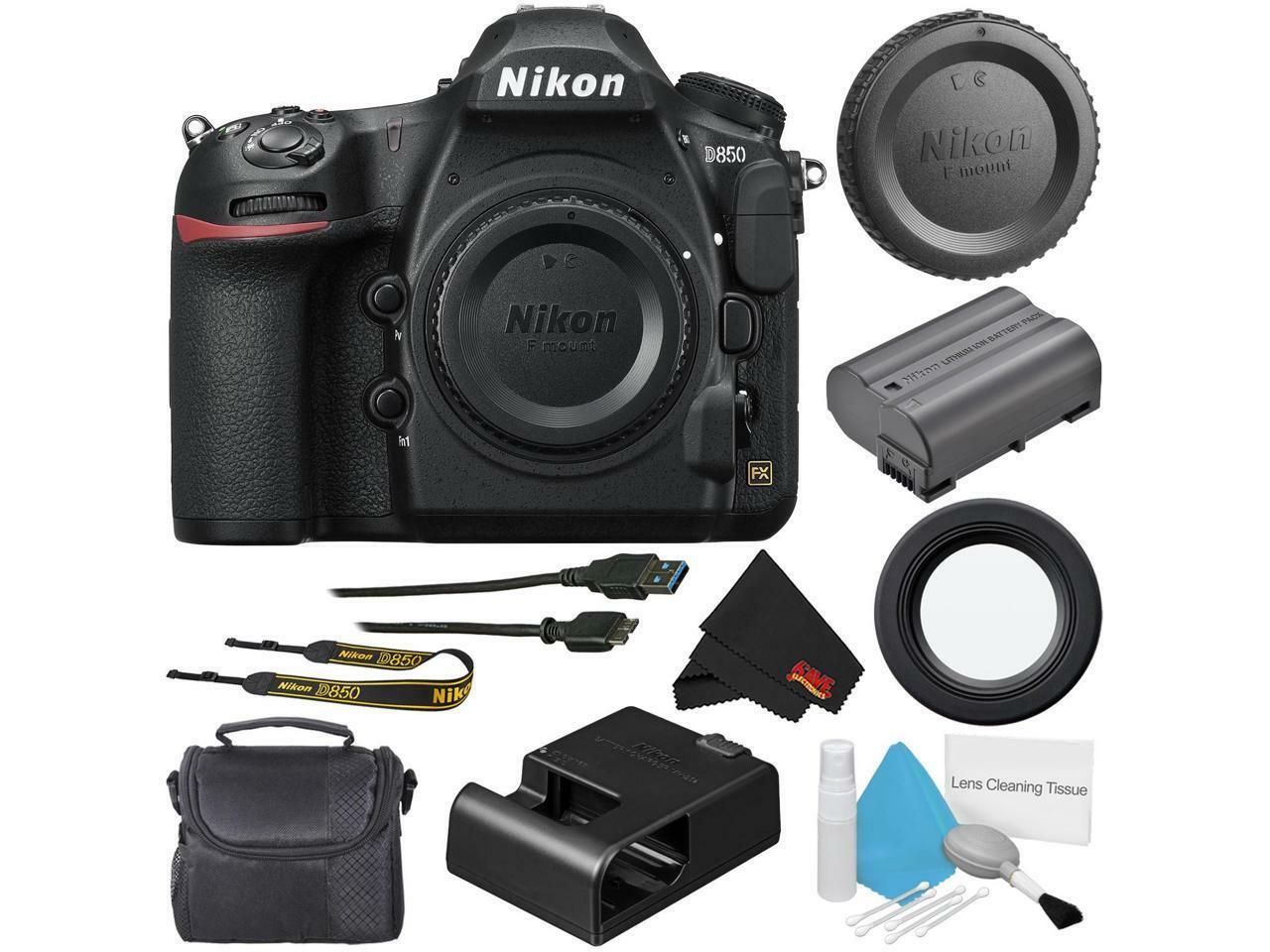 Nikon D850 Digital SLR Camera (Body Only) Professional Bundle