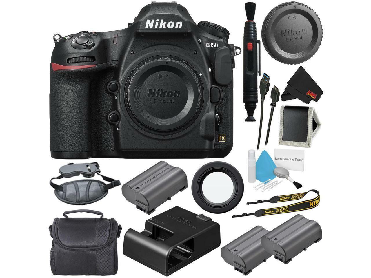 Nikon D850 Digital SLR Camera Body Top Value Bundle