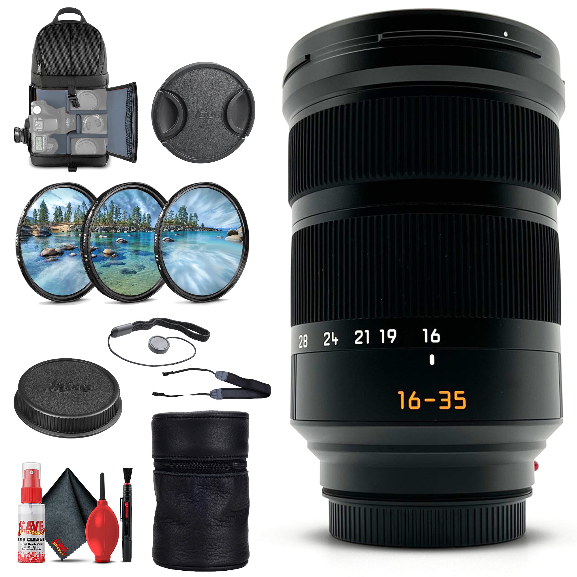 Leica Super-Vario-Elmar-SL 16-35mm f/3.5-4.5 ASPH. Lens + 6Ave Accessory Kit