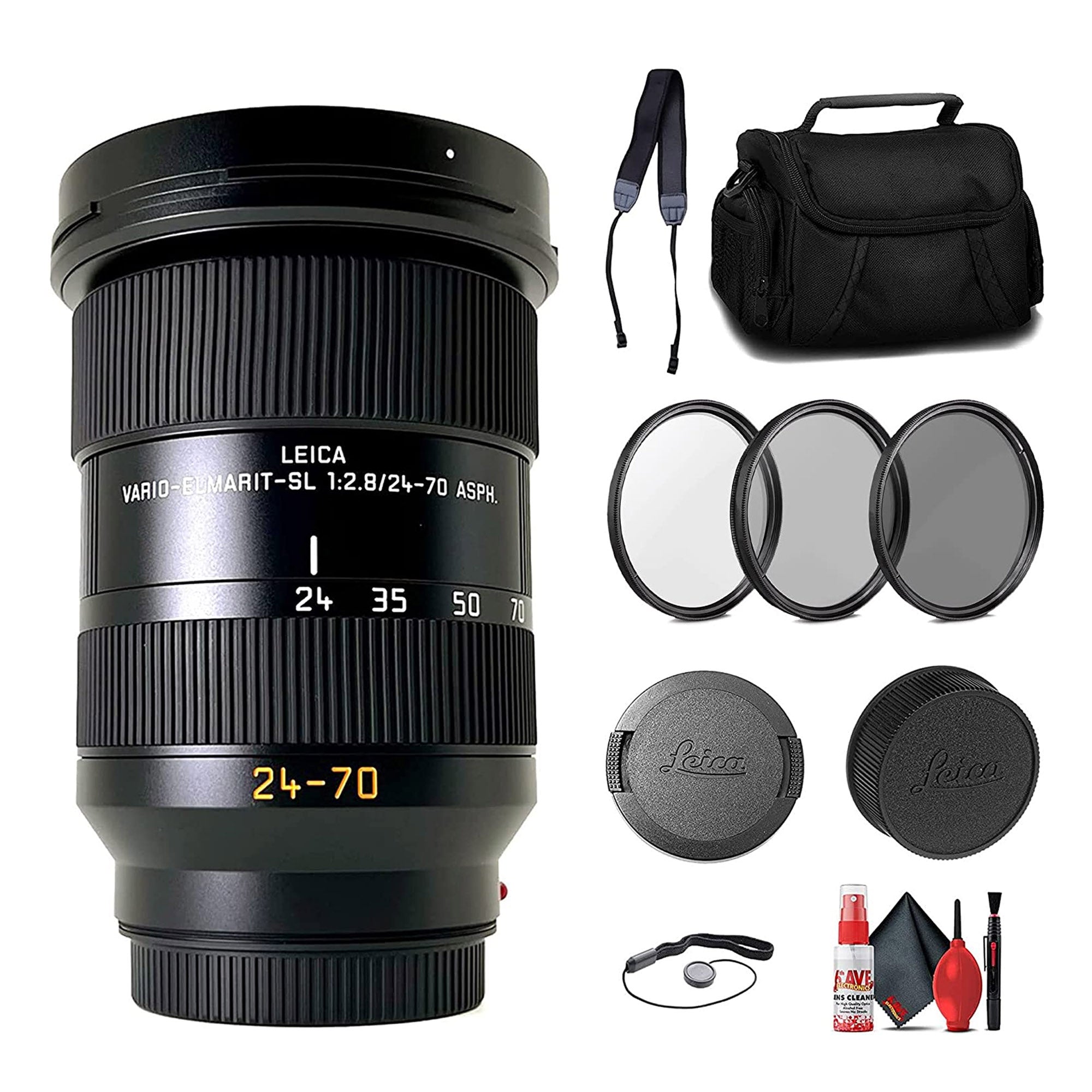 Leica Vario-Elmarit-SL 24-70mm f/2.8 ASPH. Lens 11189 + 6Ave Accessory Kit