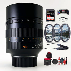 Leica Summilux-M 90mm f/1.5 Aspherical Lens + 6Ave Accessory Kit Leica