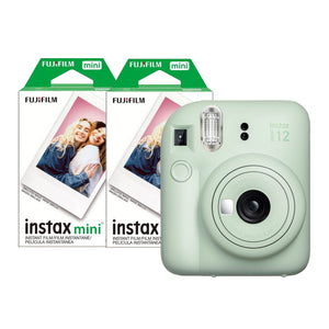 Fujifilm Instax Mini 12 Instant Camera with 40 Shot Film Pack - Mint Green