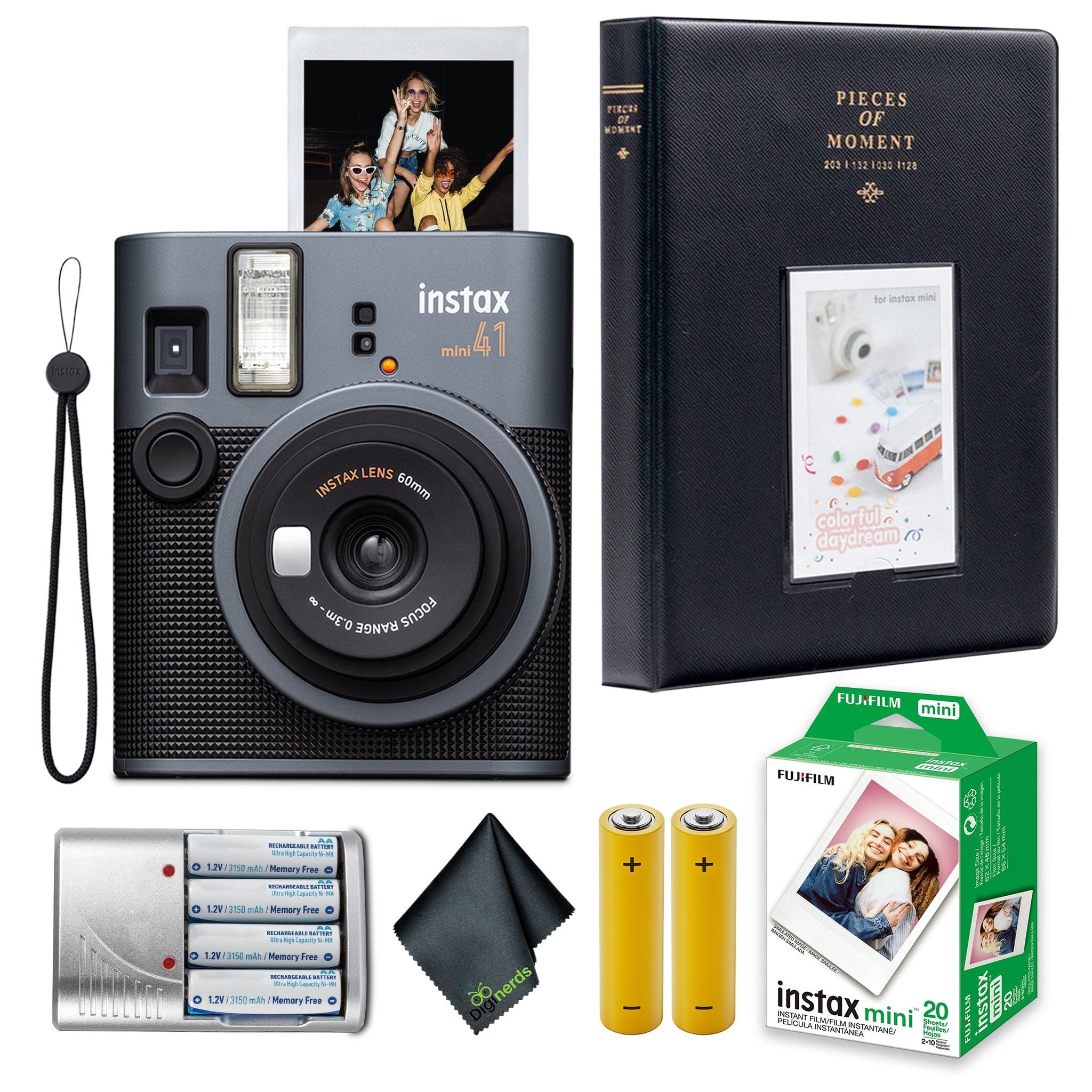 Fujifilm Instax Mini 41 Instant Film Camera + Instant-mini Film 20 Sheets