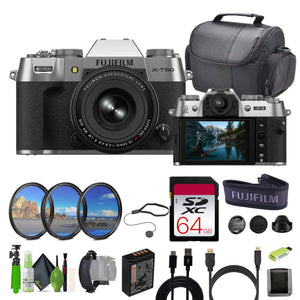 Fujifilm X-T50 Mirrorless Digital Camera XF16-50mm + More Accessories - Silver