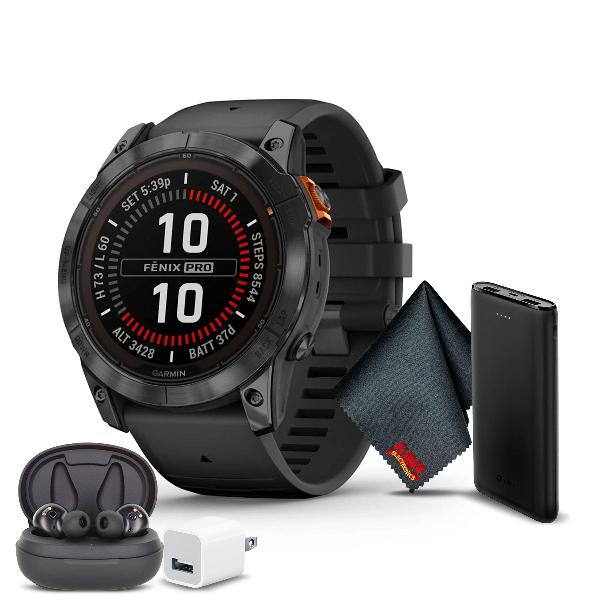 Garmin Fenix 7X Pro Solar Edition Gps Smartwatch Slate Gray & Black Band 51 MM