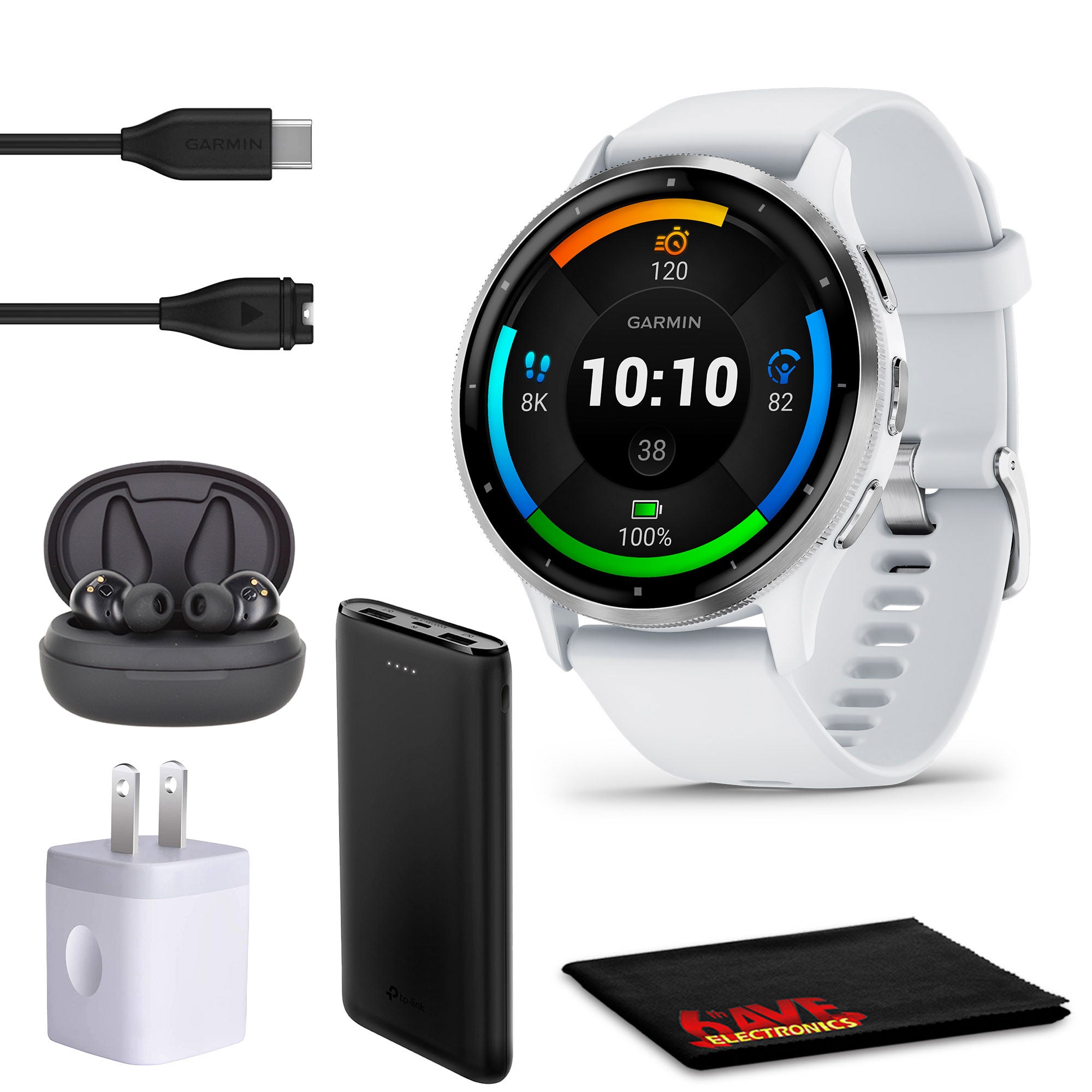 Garmin Venu 3 Advanced Fitness & Health Tracker Smart Watch- Whitestone