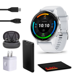 Garmin Venu 3 Advanced Fitness & Health Tracker Smart Watch- Whitestone