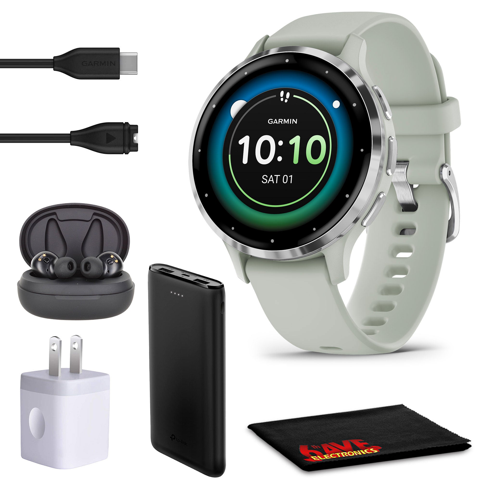 GarminVenu 3S Advanced Fitness & Health Tracker Smart Watch - Sage Gray Case