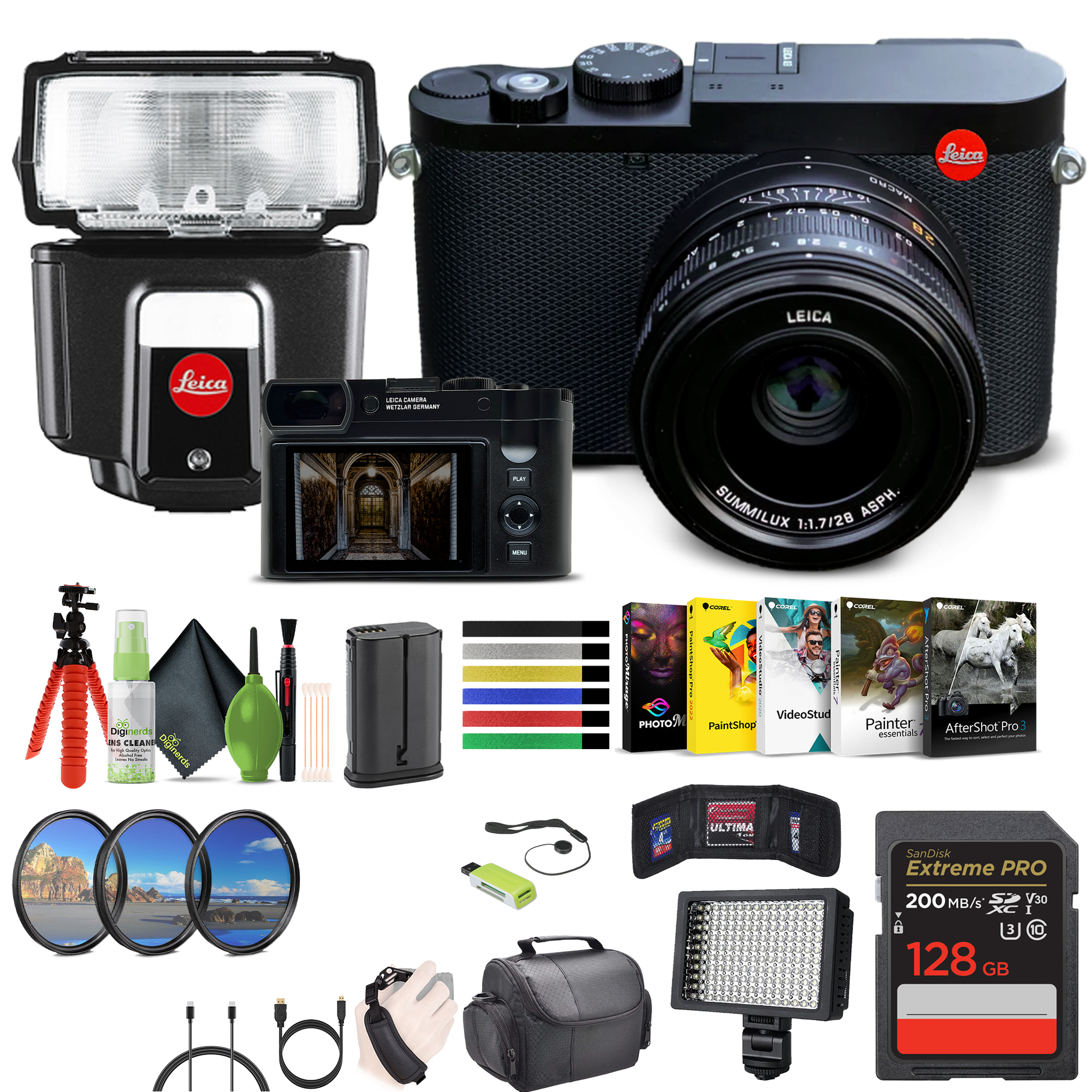 Leica Q3 Compact Digital Camera, 60MP Full-Frame BSI CMOS Sensor Bundle Leica