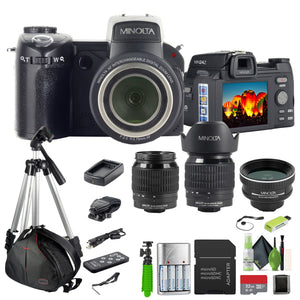Minolta MN24Z 33 MP / 1080p HD Digital Camera w/Interchangeable Lens Kit Bundle Minolta