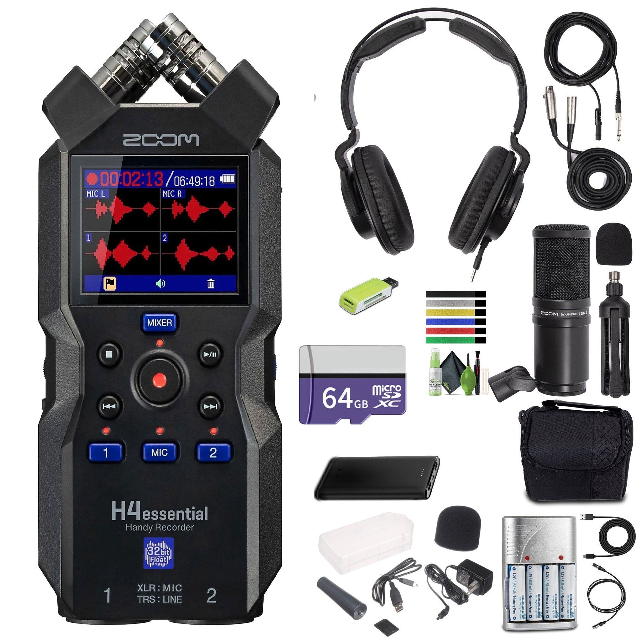 Zoom H4essential 4-Track Handy Recorder (2024 Model, Essential Series ...