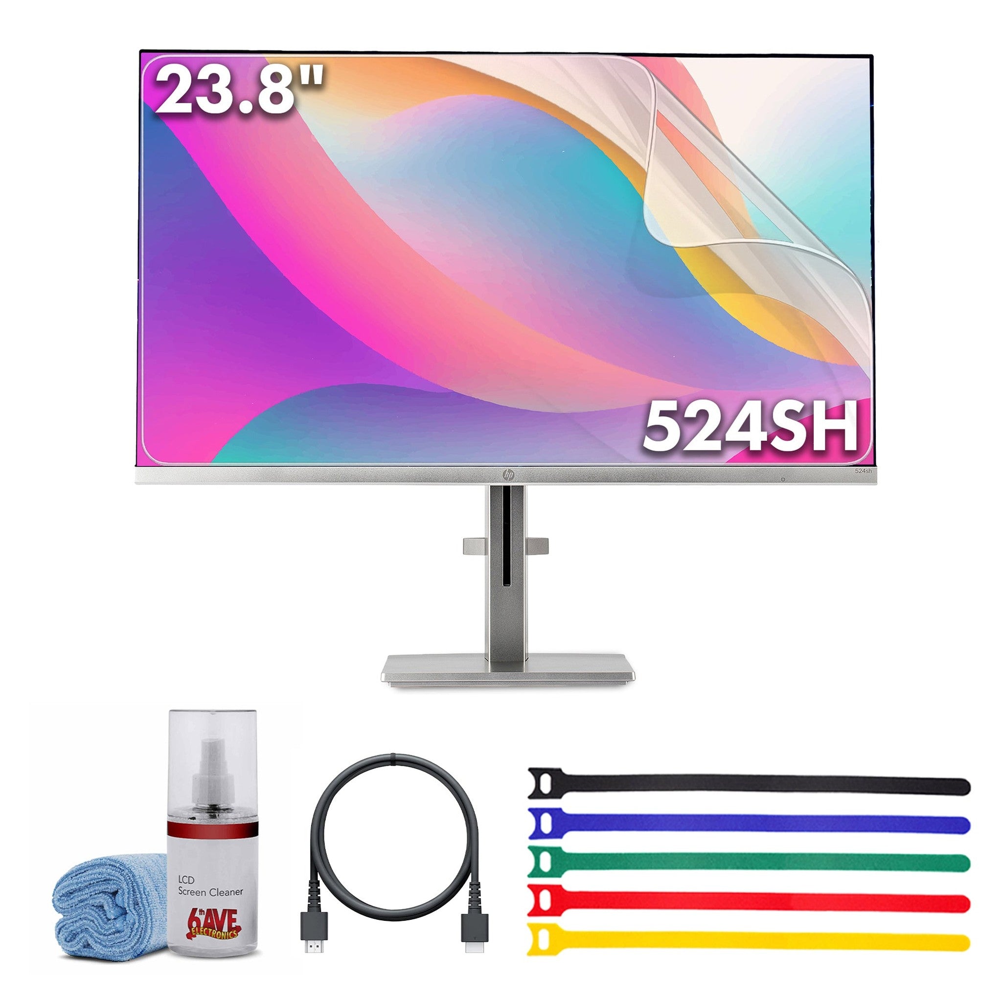 HP 524SH 23.8" 16:9 FreeSync IPS Monitor Bundle