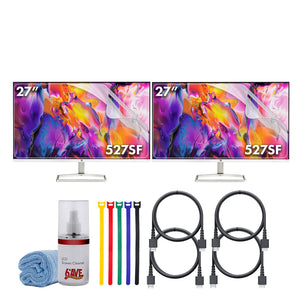 HP 527SF 27" 16:9 FHD 1080p IPS Slim Monitor Bundle