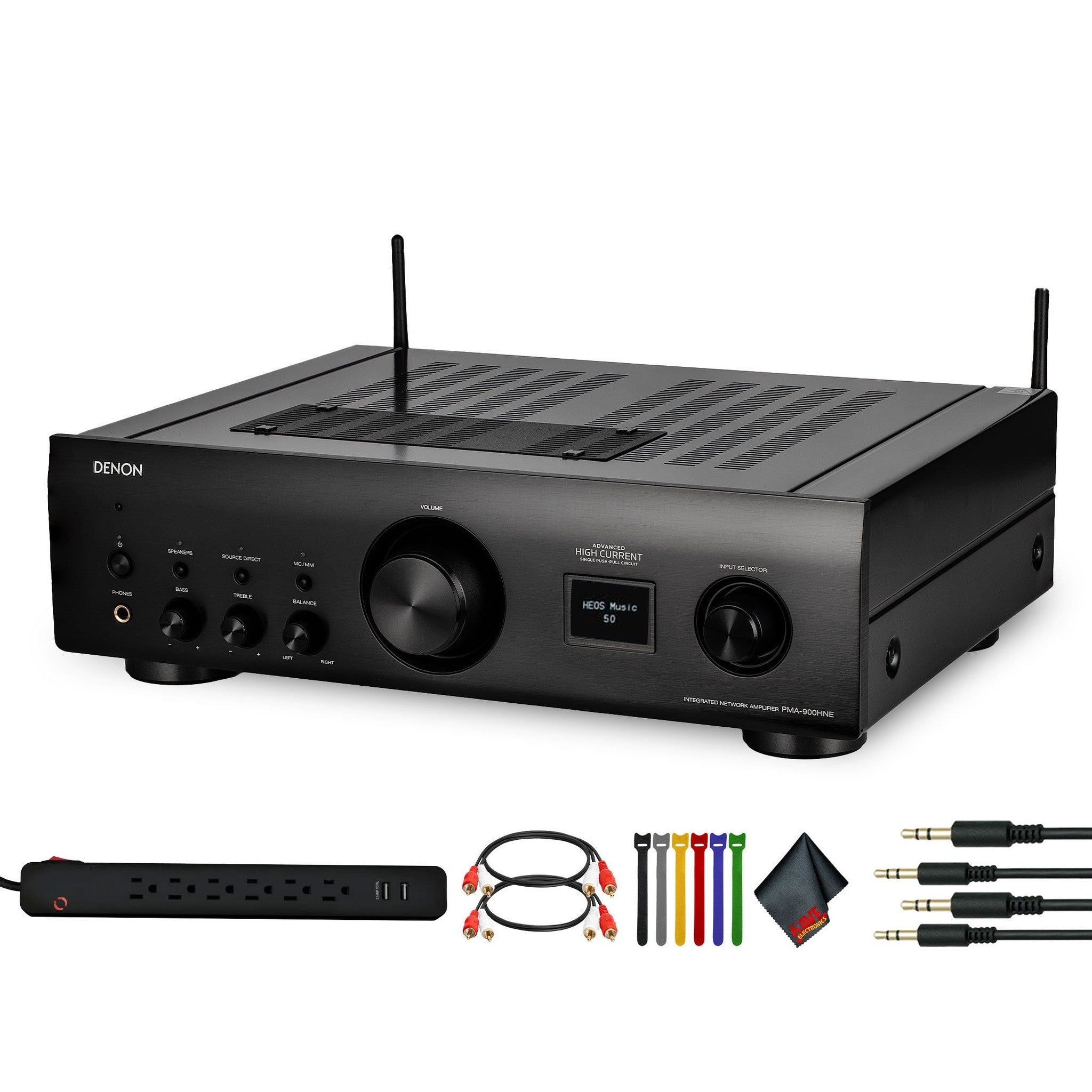 Denon PMA-900HNE 100W Integrated Network Amplifier Bundle