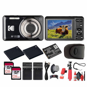 Kodak Pixpro FZ55 Digital Camera in Black FZ55BK Bundle with Accessories
