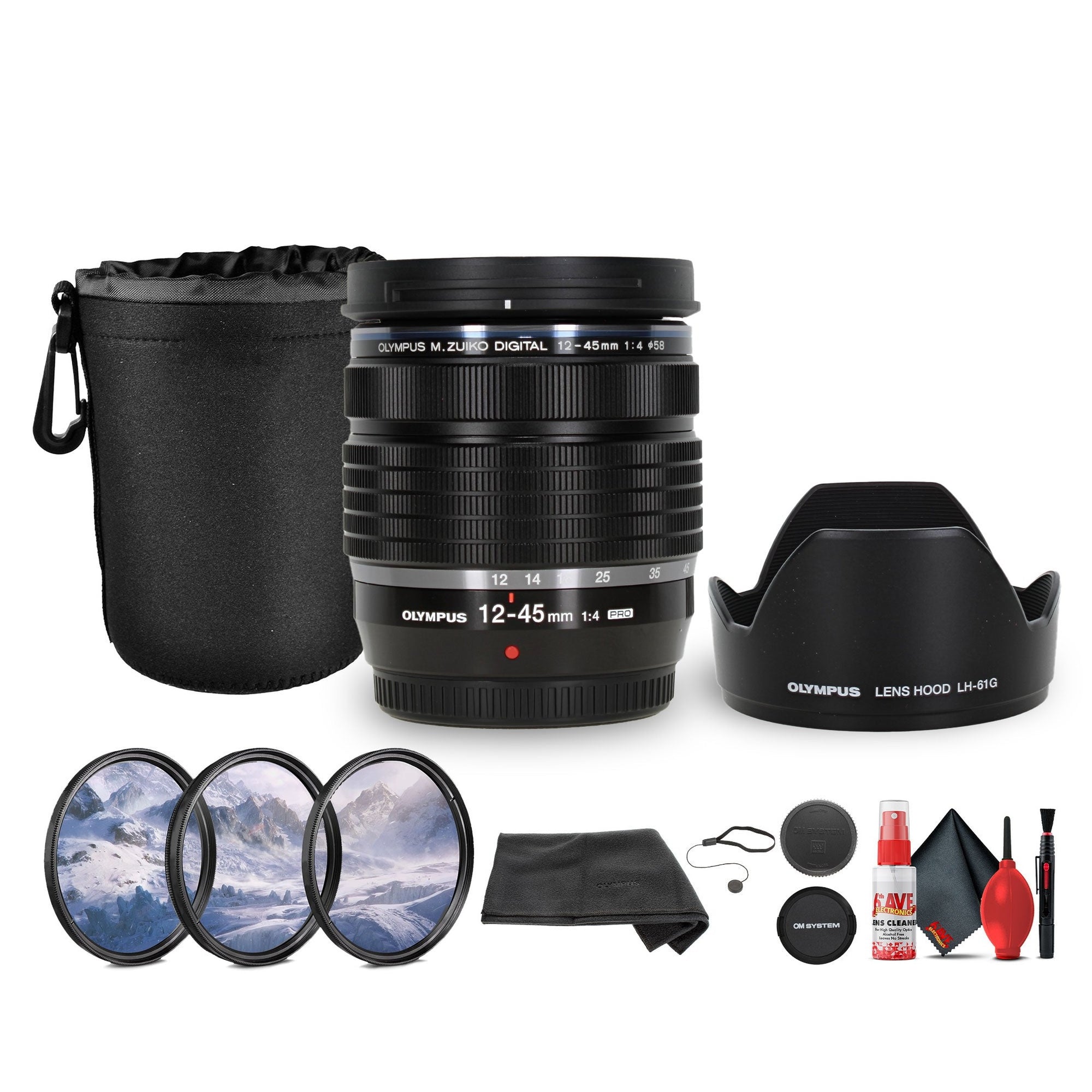 Olympus M.Zuiko Digital ED 12-45mm f/4 PRO Lens Bundle Olympus