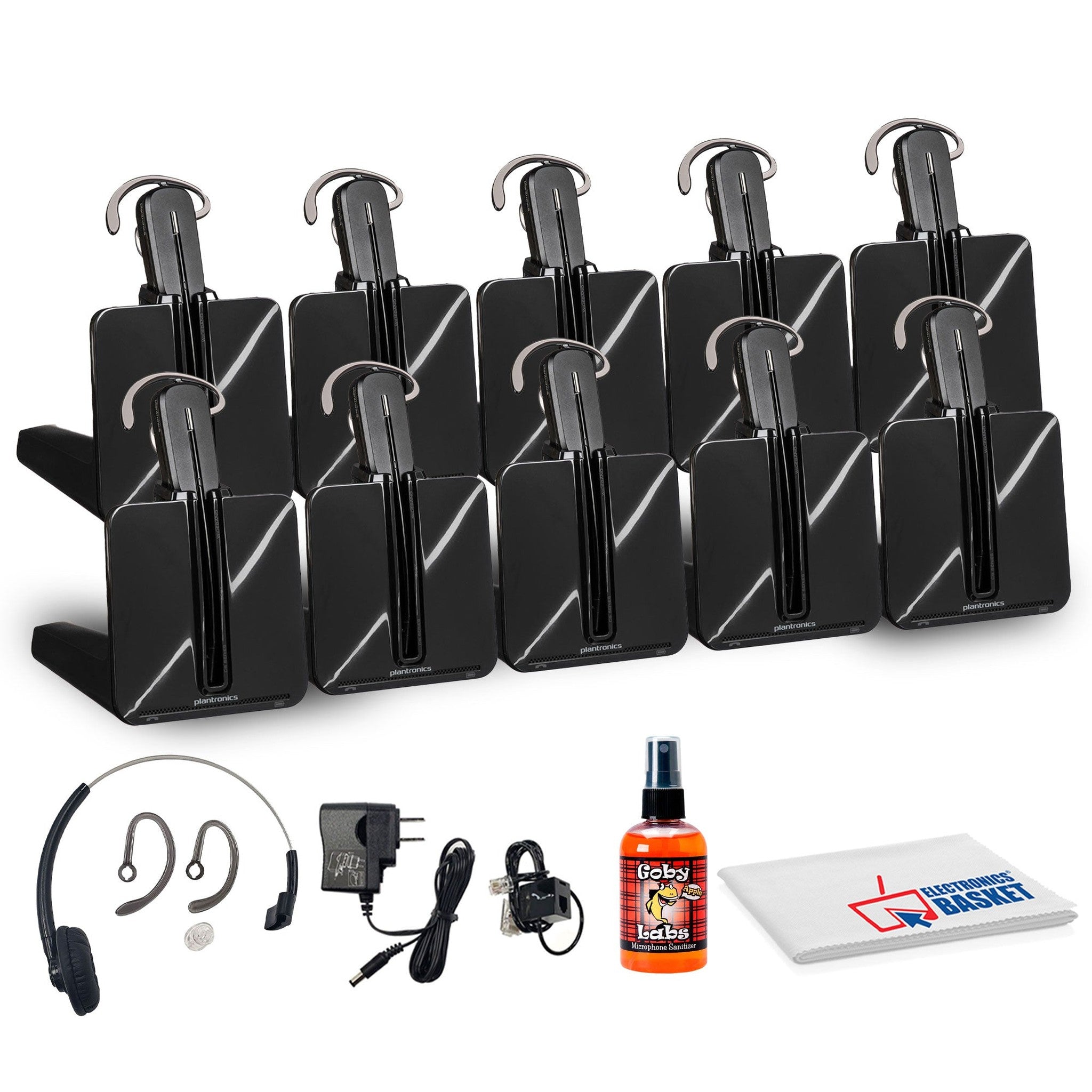 10x Poly CS540 Wireless Headset System Bundle Poly