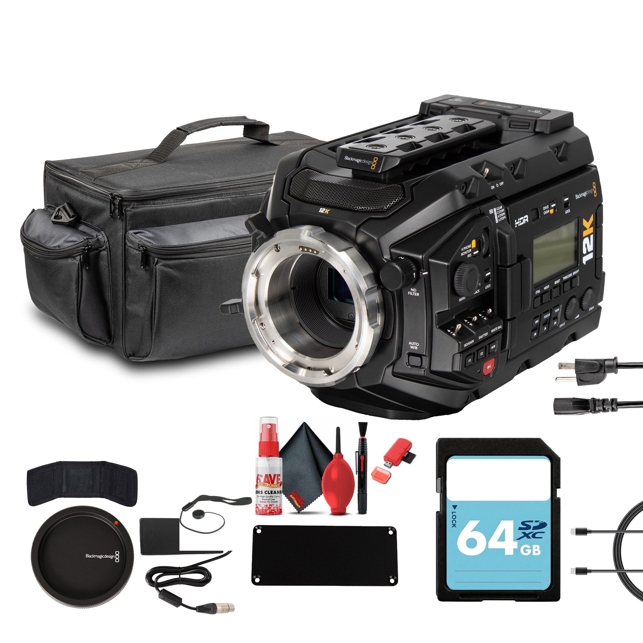 Blackmagic Design URSA Mini Pro 12K | Super 35 Digital Camera with 12K Resolution + More