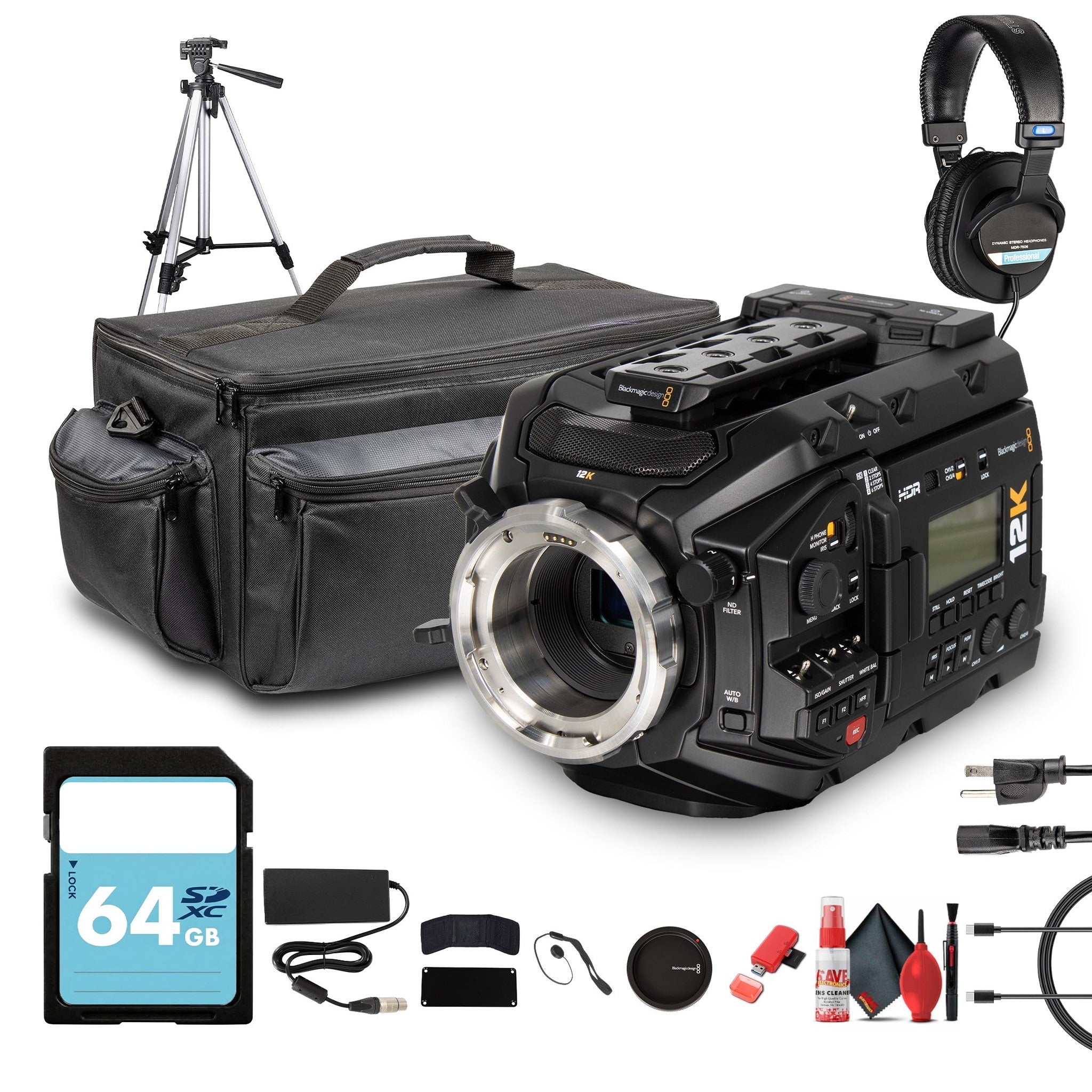 Blackmagic Design URSA Mini Pro 12K | Super 35 Digital Camera with 12K Resolution + More