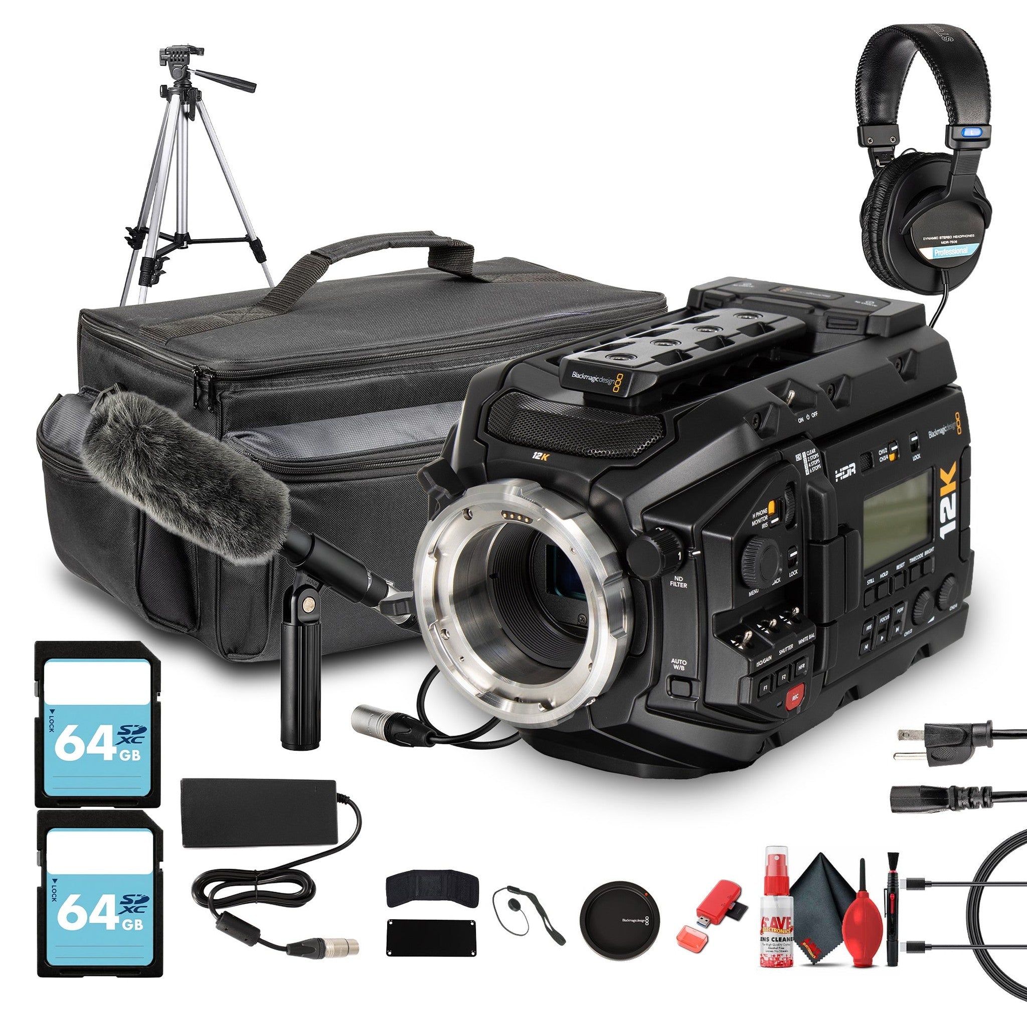 Blackmagic Design URSA Mini Pro 12K | Super 35 Digital Camera with 12K Resolution + More