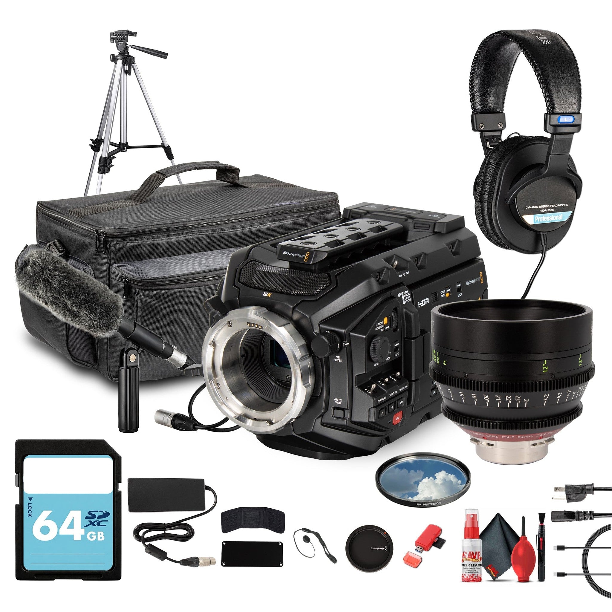 Blackmagic Design URSA Mini Pro 12K | Super 35 Digital Camera with 12K Resolution + More