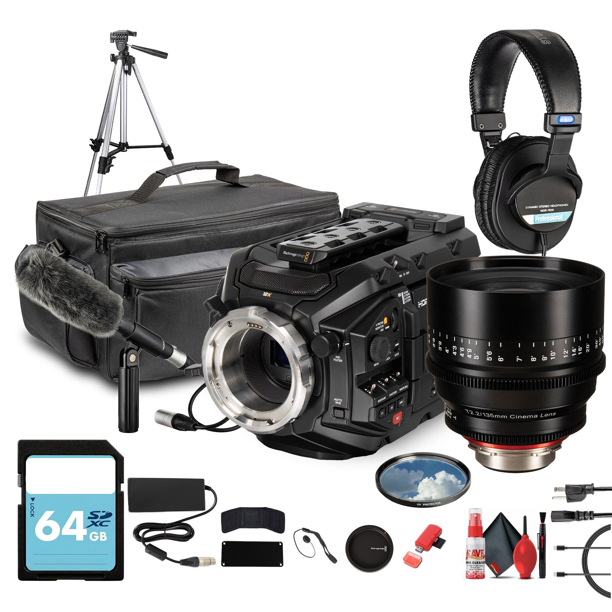Blackmagic Design URSA Mini Pro 12K | Super 35 Digital Camera with 12K Resolution + More