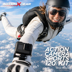 ACTIONXGEAR 120 in 1 Action Camera Accessory Kit For GoPro Bundle