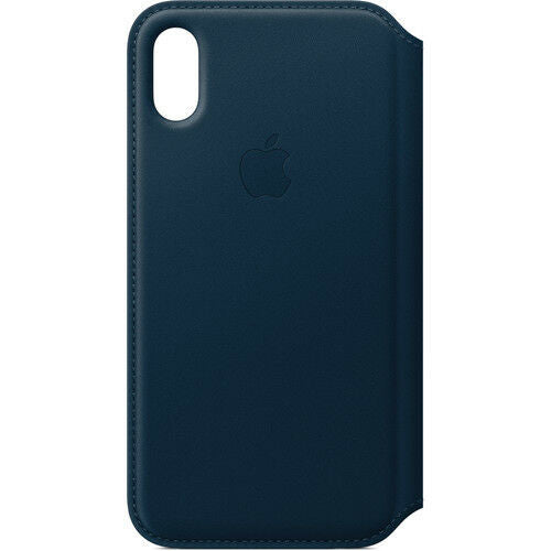 Apple Leather Folio for iPhone X - Cosmos Blue