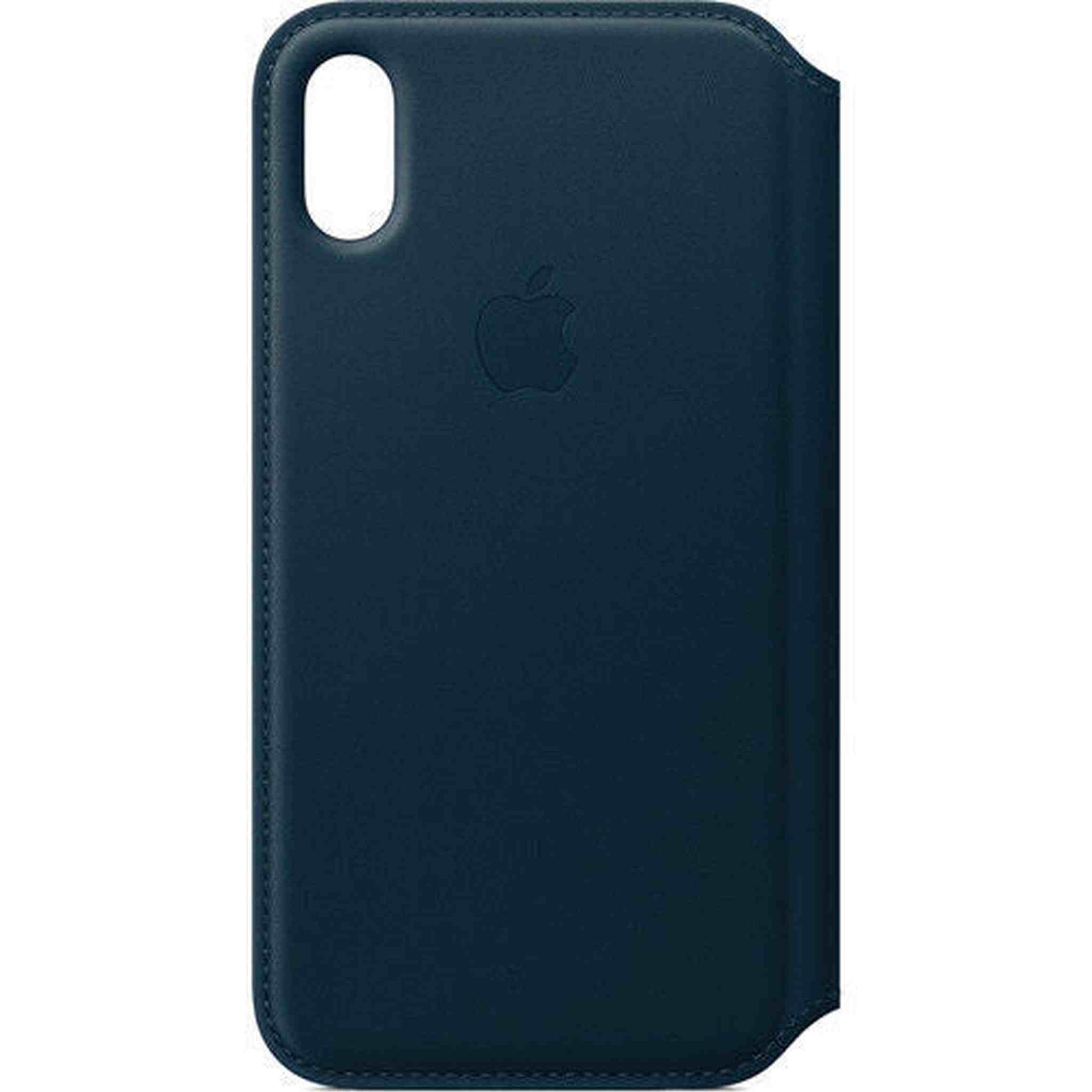 Apple Leather Folio for iPhone X - Cosmos Blue - Refurbished Apple