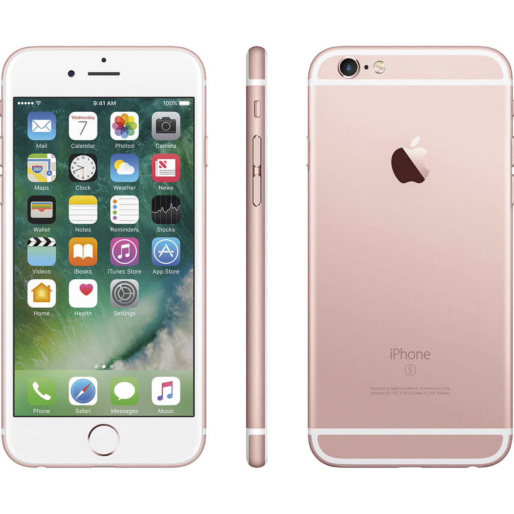 Apple iPhone 6s - 16GB - Rose Gold Unlocked A1633 CDMA + GSM - Used Apple