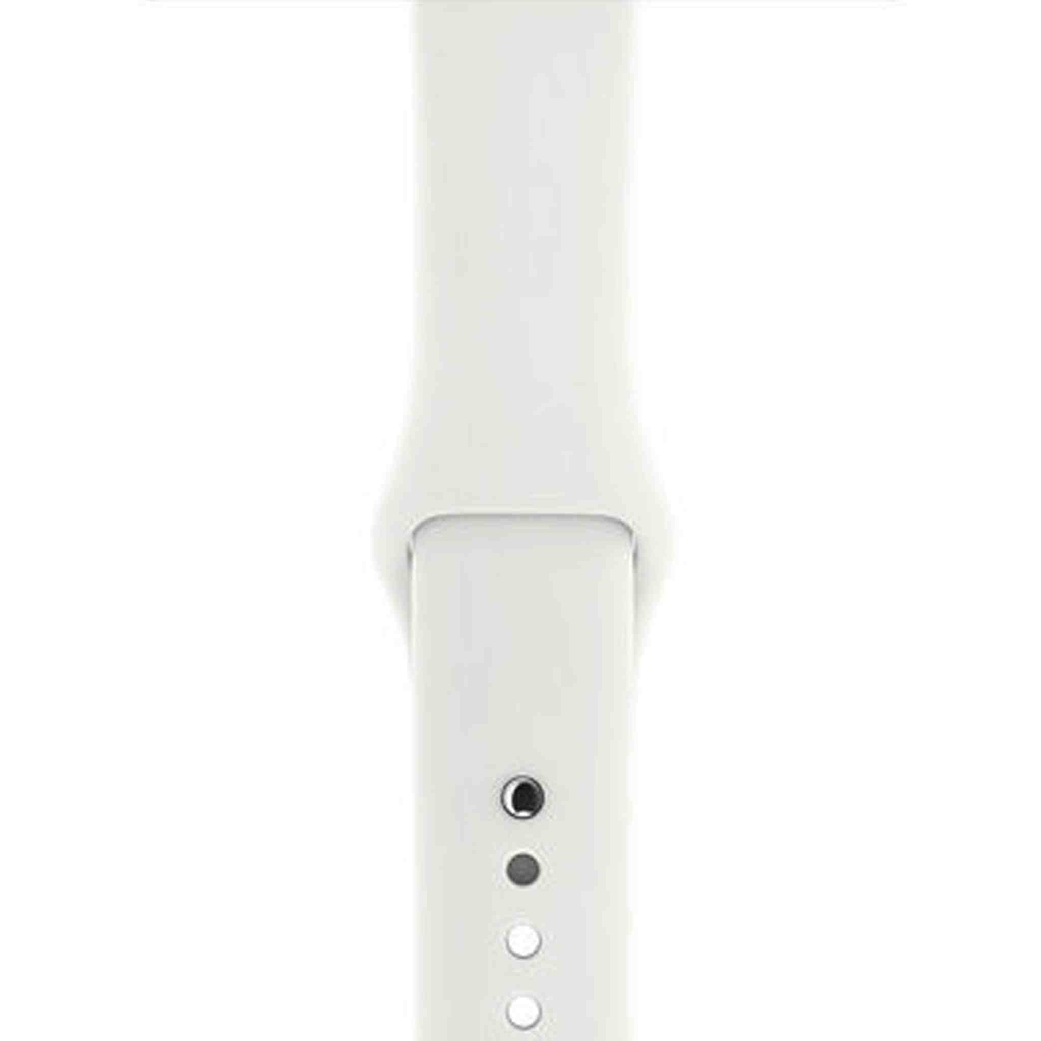 Apple Watch Series 3 GPS, 42mm - Silver Aluminium Case with White Sport Band - Used Apple