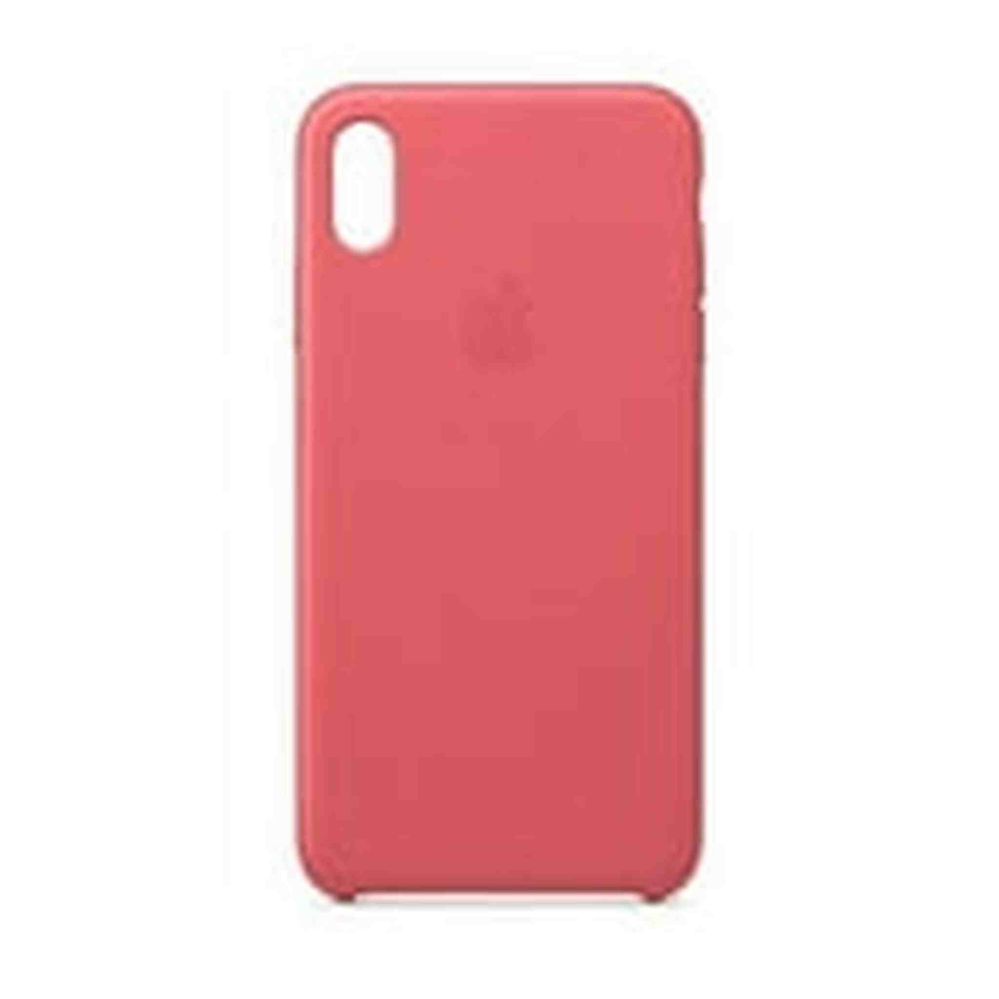 Apple Leather Case for iPhone Xs Max - Peony Pink - Refurbished Apple
